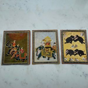 Set of three Indian boho art prints